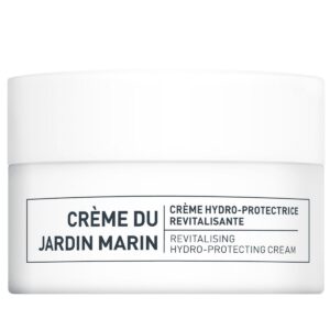 A white jar labeled Marin Hydro-Protecting Cream with the description Revitalising Hydro-Protecting Cream and French text is shown on a plain white background.