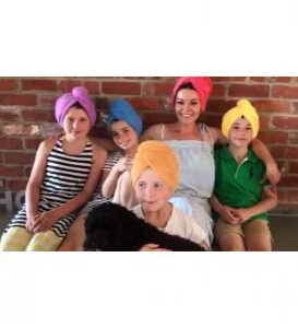 Natch Fluffy Head Turban